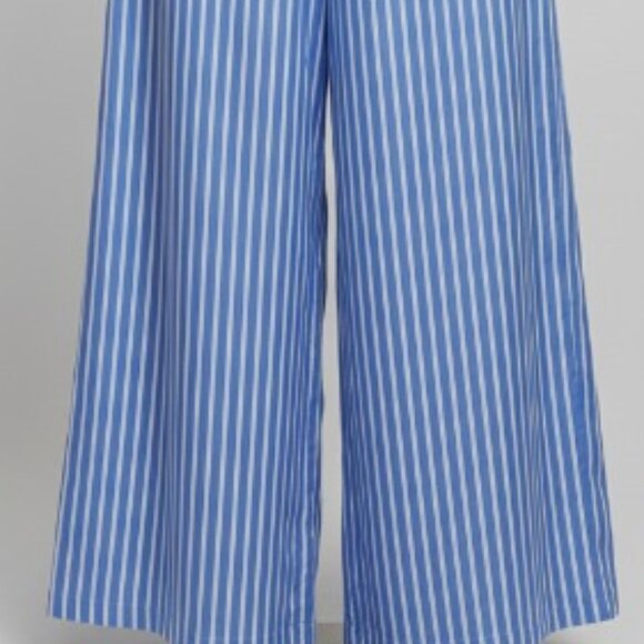 MISSGUIDED Buttoned Striped Wide Leg Pajama Pants Office Wear S - Picture 6 of 14